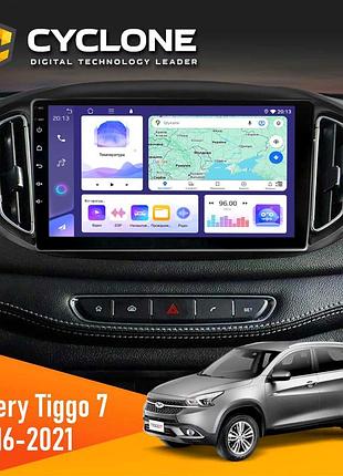 Штатна магнітола chery tiggo 7 2014-2021 cyclone c10-011 4x64, dsp