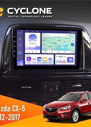 Штатна магнітола mazda cx-5 2012-2017 cyclone c9-011 4x64, dsp