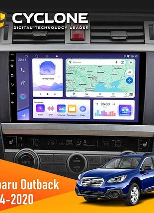 Штатна магнітола subaru outback 2014-2020 cyclone c9-011 4x64, dsp