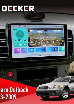 Штатна магнітола subaru outback 2003-2009 decker d9-009 4x64, dsp, 4g, 2k