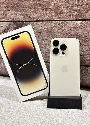 Iphone 14 pro (white/gold ) 128 гб акб 100% neverlock