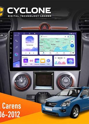 Штатна магнітола kia carens 2006-2012 climate cyclone c9-011 4x64, dsp