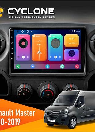 Штатна магнітола renault master 2010-2019 cyclone c10-001 2x64 cpl