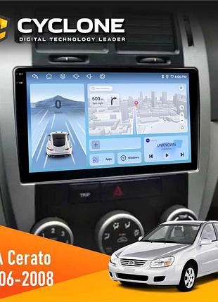 Штатна магнітола kia cerato 2006-2008 conditioner cyclone c9-012 4x64 dsp 4g