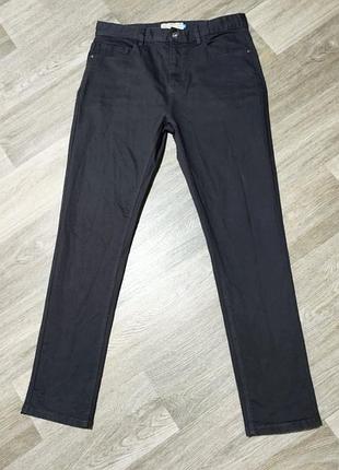Мужские серые однотонные джинсы , размер 34/33 slim .