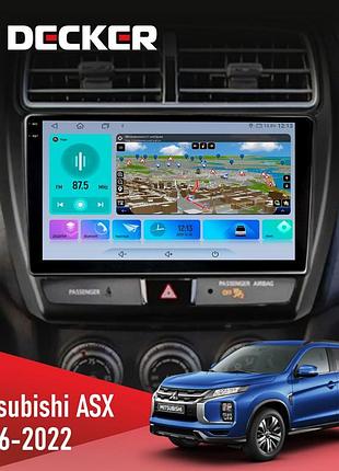 Штатна магнітола mitsubishi asx 2016-2022 decker d10-009 4x64, dsp, 4g, 2k