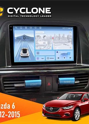Штатна магнітола mazda 6 2012-2015 cyclone c9-012 4x64 dsp 4g
