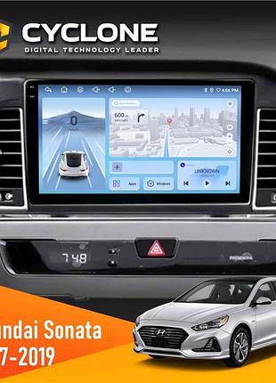 Штатна магнітола hyundai sonata 2017-2019 can cyclone c9-012 4x64 dsp 4g