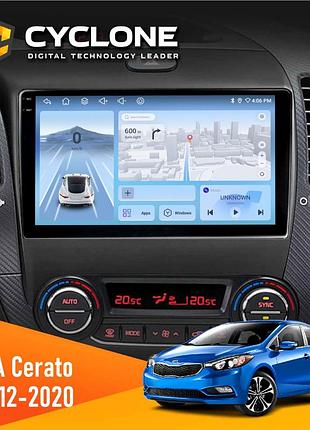 Штатна магнітола kia cerato 2012-2020 cyclone c9-012 4x64 dsp 4g