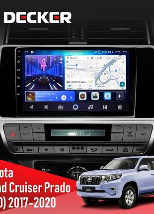 Штатна магнітола toyota land cruiser prado 150 2017-2020 decker d10-006 4x64, 4g