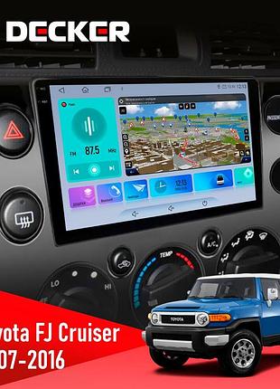 Штатна магнітола toyota fj cruiser 2007-2016 decker d9-009 4x64, dsp, 4g, 2k