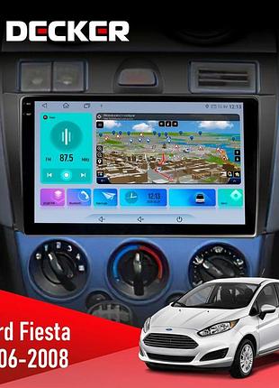 Штатна магнітола ford fiesta 2006-2008 decker d9-009 4x64, dsp, 4g, 2k