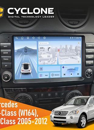 Штатна магнітола mercedes-benz ml-class (w164) 2005-2011 cyclone c9-012 4x64 dsp 4g