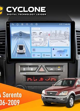 Штатна магнітола kia sorento (bl) 2006-2009 cyclone c9-012 4x64 dsp 4g