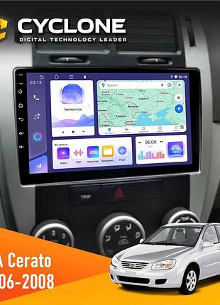 Штатна магнітола kia cerato 2006-2008 conditioner cyclone c9-011 4x64, dsp