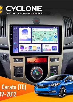 Штатна магнітола kia forte (td) 2009-2012 climate cyclone c9-011 4x64, dsp