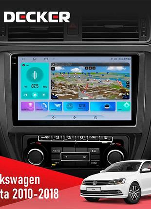 Штатна магнітола volkswagen jetta 2010-2018 decker d10-009 4x64, dsp, 4g, 2k