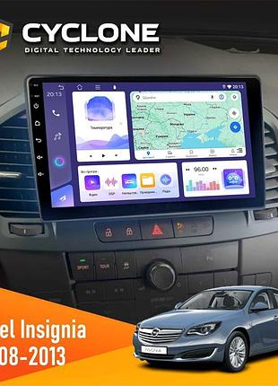 Штатна магнітола opel insignia 2008-2013 cyclone c9-011 4x64, dsp
