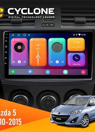 Штатна магнітола mazda 5 (premacy) 2010-2015 cyclone c9-001 2x64 cpl