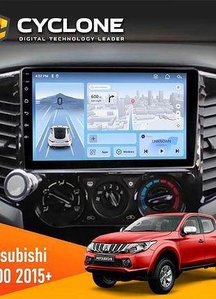 Штатна магнітола mitsubishi l200 2015 cyclone c9-012 4x64 dsp 4g