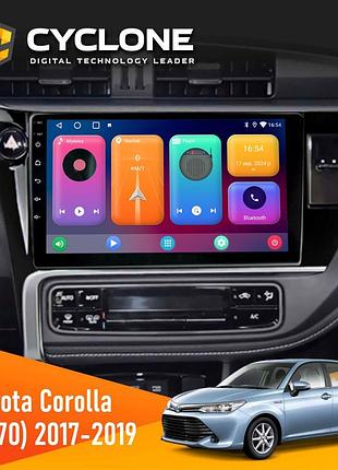 Штатна магнітола toyota corolla (e170) 2017-2019 cyclone c10-001 2x64 cpl