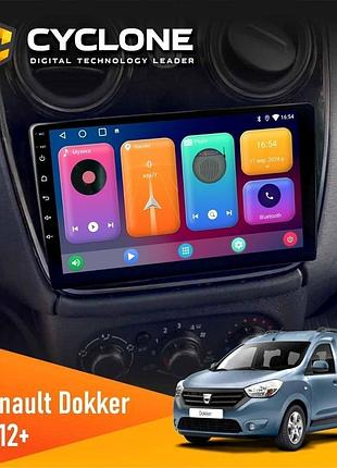 Штатна магнітола renault dokker, sandero, lodgy 2012 (1 кнопка) cyclone c9-001 2x64 cpl