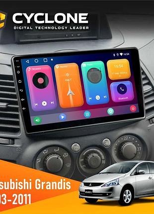 Штатна магнітола mitsubishi grandis 2003-2011 cyclone c9-001 2x64 cpl