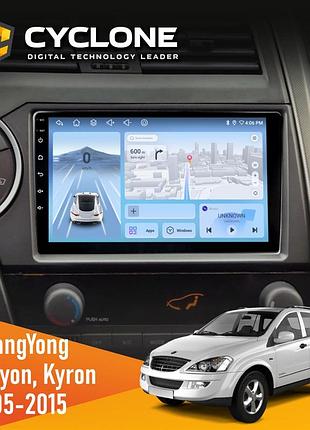 Штатна магнітола ssangyong kyron 2005-2015 cyclone c9-012 4x64 dsp 4g