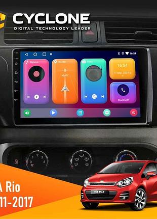 Штатна магнітола kia rio (qb) 2011-2017 cyclone c9-001 2x64 cpl