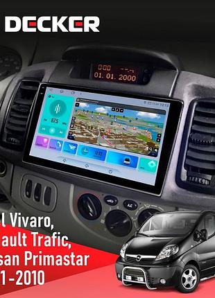 Штатна магнітола renault trafic 2001-2010 decker d10-009 4x64, dsp, 4g, 2k