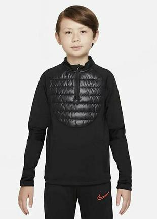 Термо лонгслив nike therma-fit academy drill winter warrior термокофта
