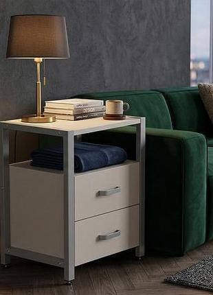 Тумба універсальна ferrum-decor вів'єн 2/2 50x41x40 сірий дсп кашемір 16 мм (frd-107772)