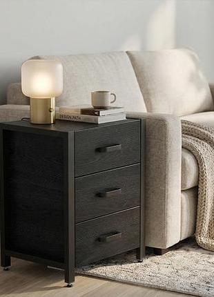 Тумба универсальная ferrum-decor вивьен 3 50x41x40 черный дсп каштан арвадонна 16мм (frd-107745)