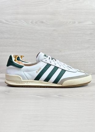 Кожаные мужские белые повседневные кроссовки adidas jeans оригинал, размер 43
