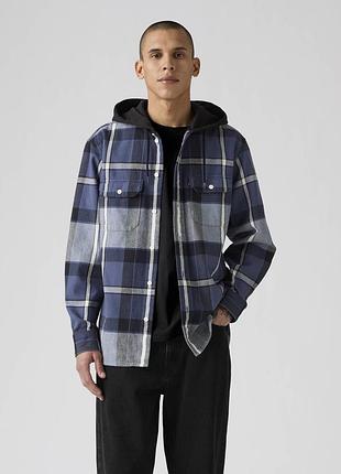 Чоловіча куртка-сорочка levi's з капюшоном