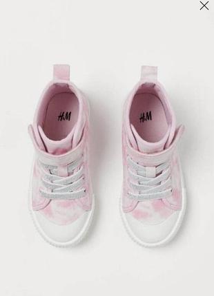 Высокие кеды на девочку р.25 от h&amp;m