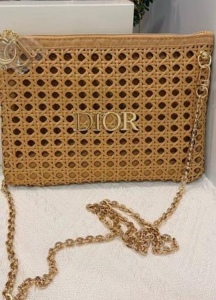 Нова стильна плетена сумочка диор dior
