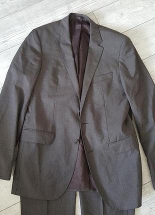 Костюм двойка из натуральной шерсти hugo boss