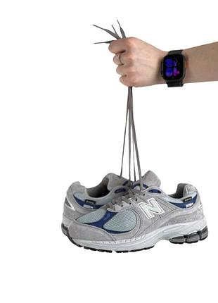 Чоловічі термо кросівки new balance 2002r x jjjjound gtx grey navy