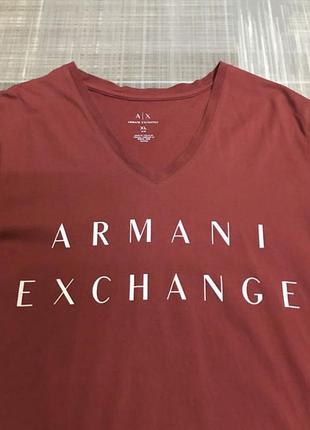 Armani exchange 💙чоловіча оригінальна червона футболка💛 розмір 42/xl/52 чоловічий одяг/жіночий одяг/унісекс