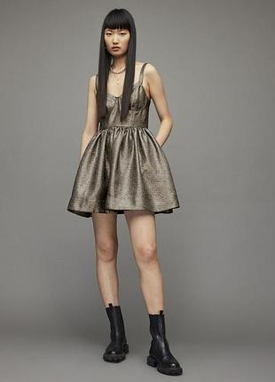 Allsaints эфектное и стильное платье-бюстье от премиум-бренда