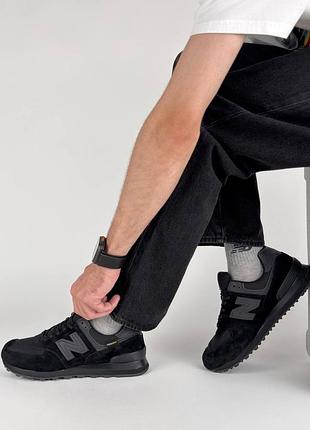 Чоловічі кросівки new balance 574 gtx m black