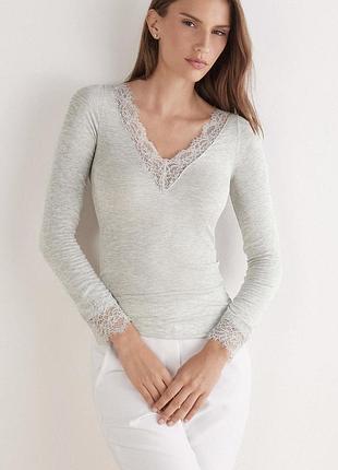 Лонгслив у білому кольорі intimissimi ❤️