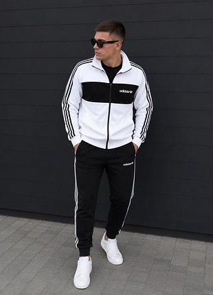 Костюм adidas кофта колір: червоний, чорний, білий, синій  сезон: весна/літо/осінь розмір: xs, s, m, l, xl, xxl, xxxl  модель: унісекс  💰1999 грн