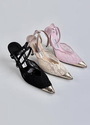 Туфлі слінгбеки жіночі jimmy choo faiz