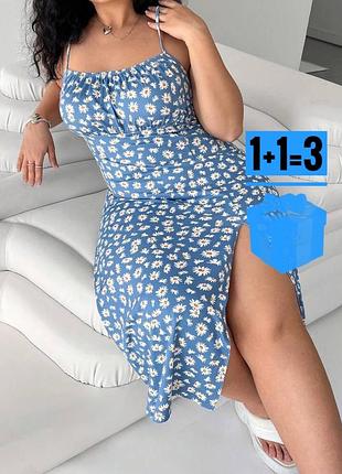🥰міді сукня в квітковий принт shein l