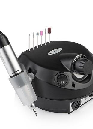 Фрезер для маникюра bucos nail drill zs-601 pro, 45 вт и 35 000 об. (+6 фрез в подарок) black, черный