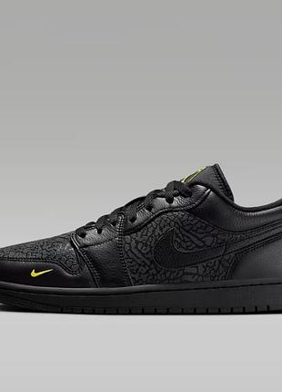 Кроссовки мужские air jordan 1 low se “black elephant print” im6568-010 оригинал