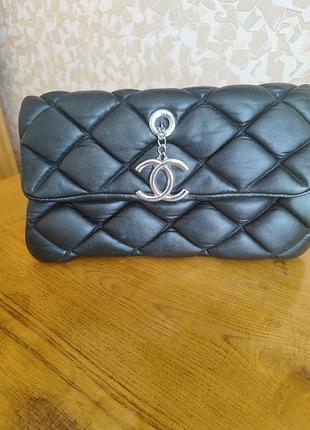 Кожаная сумка chanel (реплика люкс/натуральная овечья кожа)