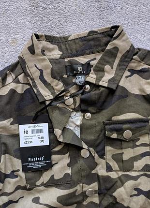Милитари джинсовка куртка бомбер firetrap 9